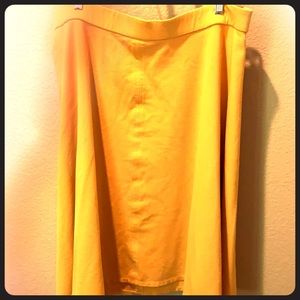 Yellow Lane Bryant skirt